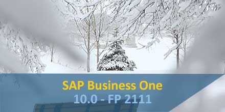 SAP Business One FP 2111 is available