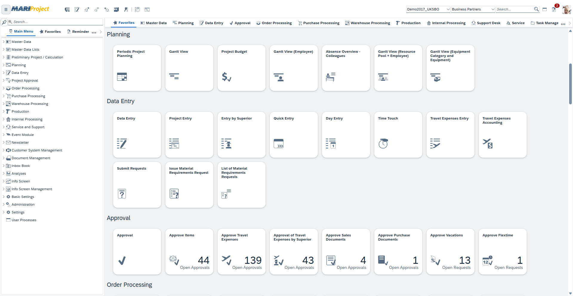 MARIProject Web Client MARIProject Web Client